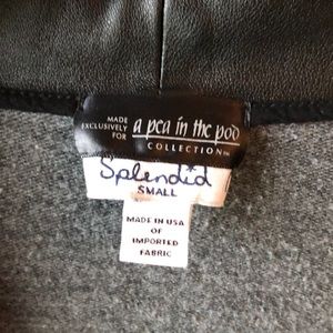 Splendid Tops - Maternity Splendid cardigan with leather trim. Splendid Tops - Maternity Splendid cardigan with leather trim.